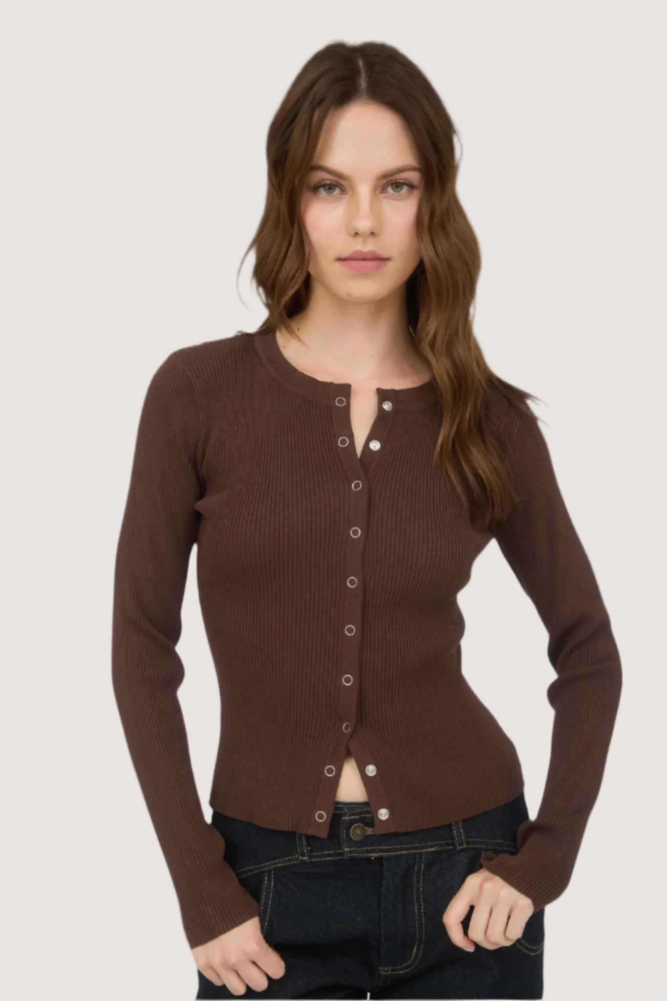 Roxy Cardigan-Chocolate