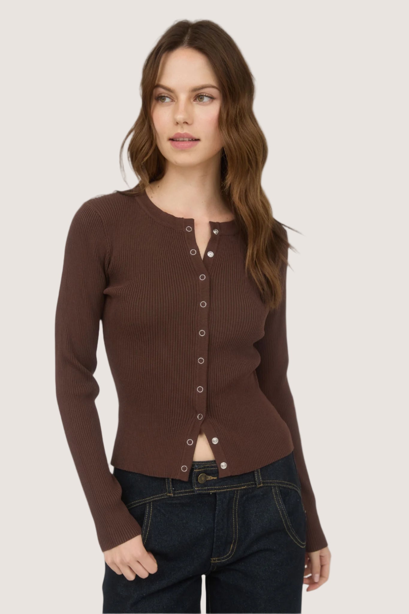 Roxy Cardigan-Chocolate