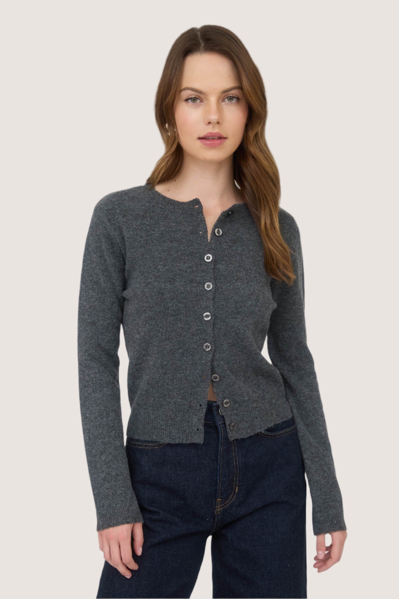 James Cardigan-Charcoal