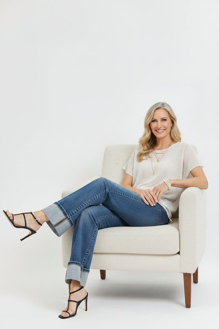 Darien Wide Cuff Jean